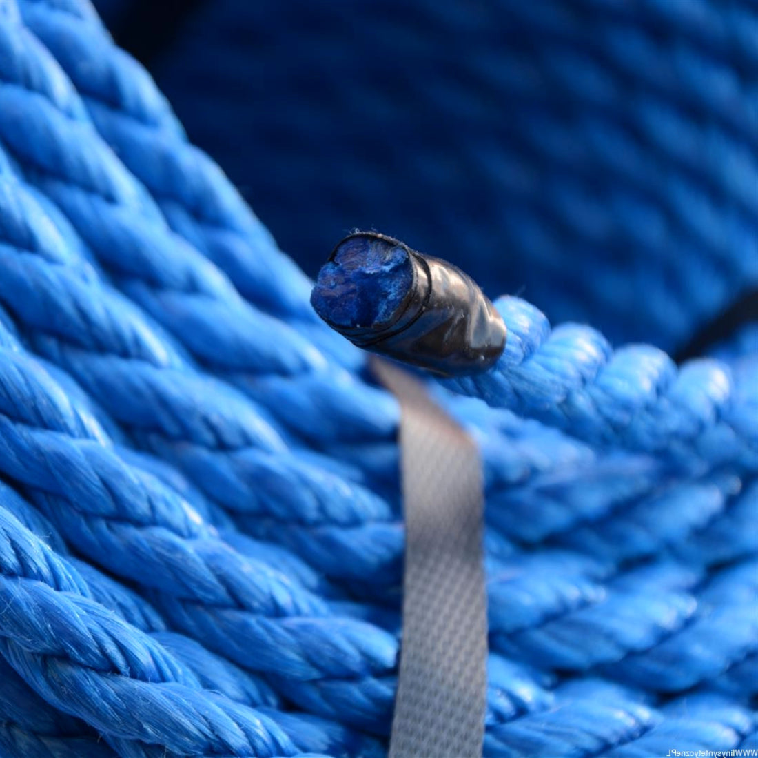 5 m / 16.4 ft x 8 mm Blue Polypropylene Rope - Strong Weatherproof Cord for Marine, Garden, Camping, DIY, Barrier, Mooring Use