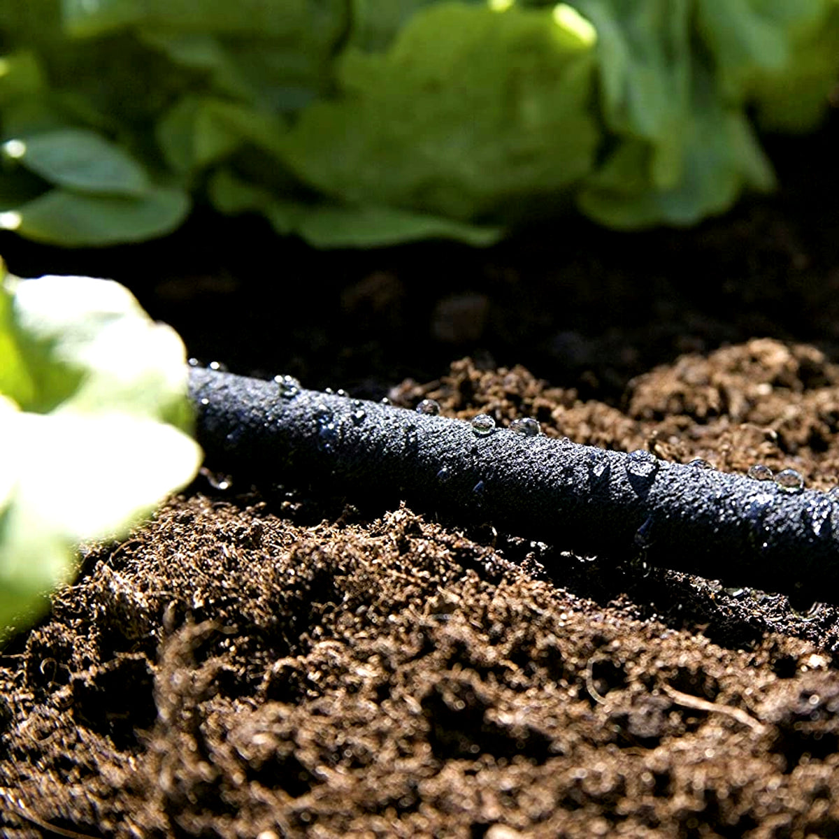 Soaker Hose, Porous Pipe, 50 m / 164 ft Long, REACH Compliant, Water Saving up to 70%