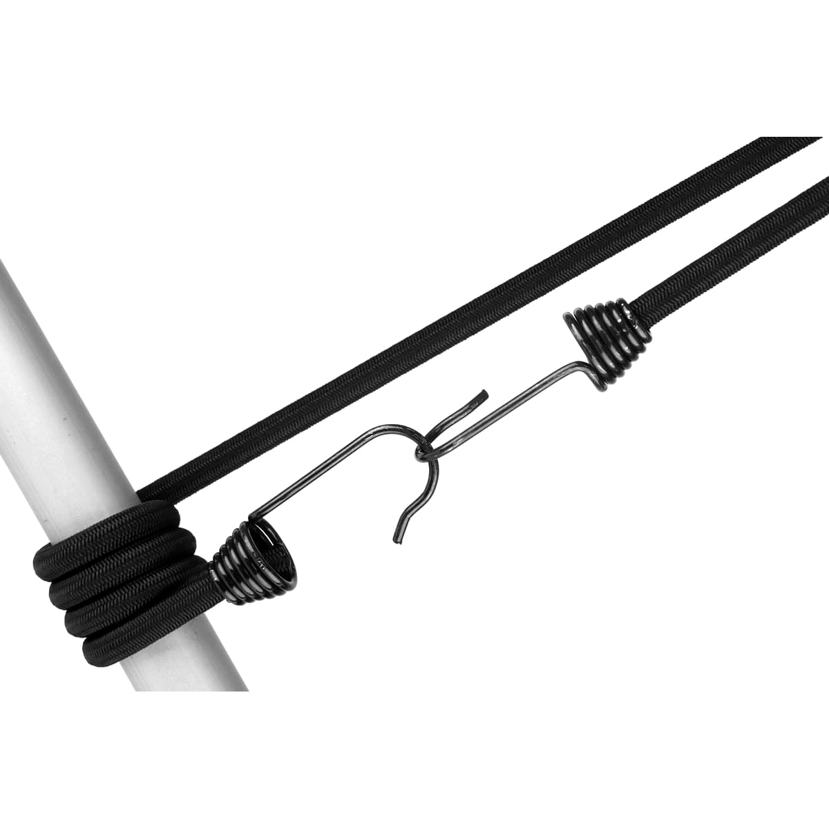 8 x 85 cm / 33" Heavy Duty Bungee Cord with Hooks - Strong 8mm Elastic Luggage Straps for Roof Rack, Travel, Camping, Car Boot