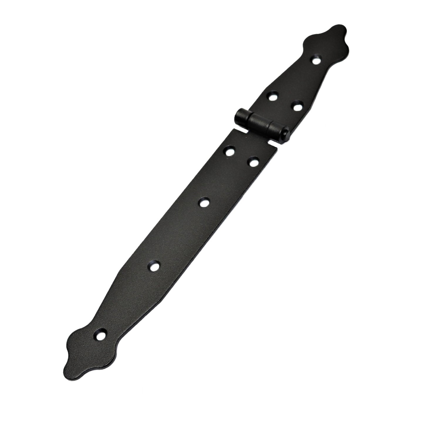 1 Pc x 100+200 mm Backflap Hinge Black, Steel Back Flap Hinges, Weather Resistant, Rust Proof Powder Coating, Strap Hinges