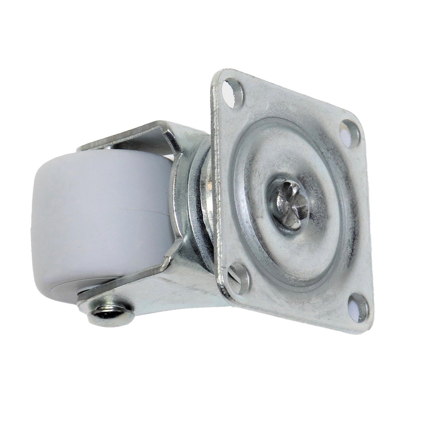 Pack of 5 x Heavy-Duty Furniture Caster Wheel 30 mm - Rubber, Ball Bearings, Smooth Rolling, Swivel Plate, No-Scratch