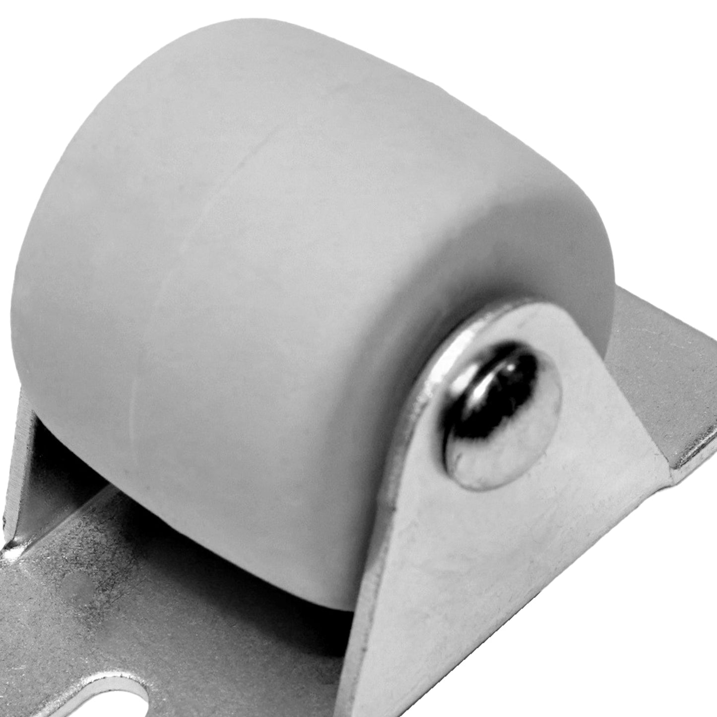 Pack of 4 x Heavy Duty Rubber Furniture Castor Wheels 33mm - Durable Furniture Caster Wheels - Easy Install, Carpet-Friendly