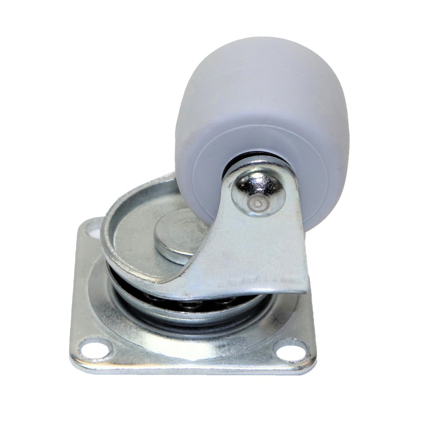 Pack of 1 x Heavy-Duty Furniture Caster Wheel 30 mm - Rubber, Ball Bearings, Smooth Rolling, Swivel Plate, No-Scratch