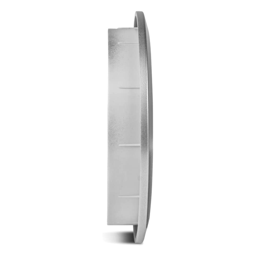 Silver Mini Round Air Vent Grille 80mm with Flange and Fly Screen Ventilation Cover