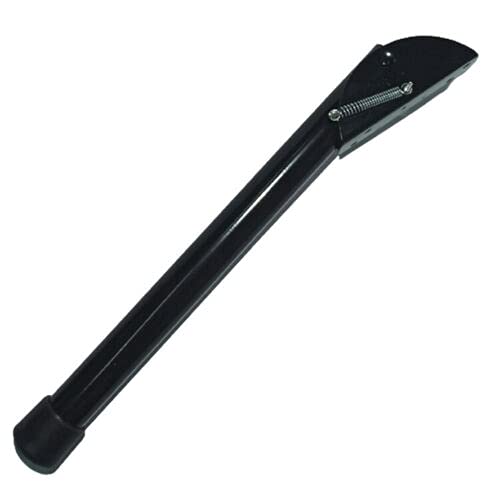 20 cm / 8 in Black Kick Down Door Stop - Keep The Door Stay Open for Gate, Home, Office - Metal Door Stopper with Rubber Bumper