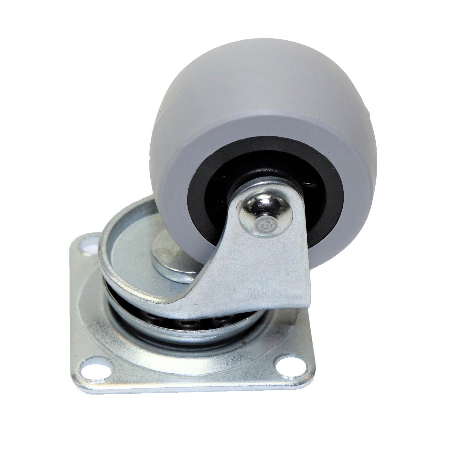 Pack of 5 x Heavy-Duty Furniture Caster Wheel 40 mm - Rubber, Ball Bearings, Smooth Rolling, Swivel Plate, No-Scratch