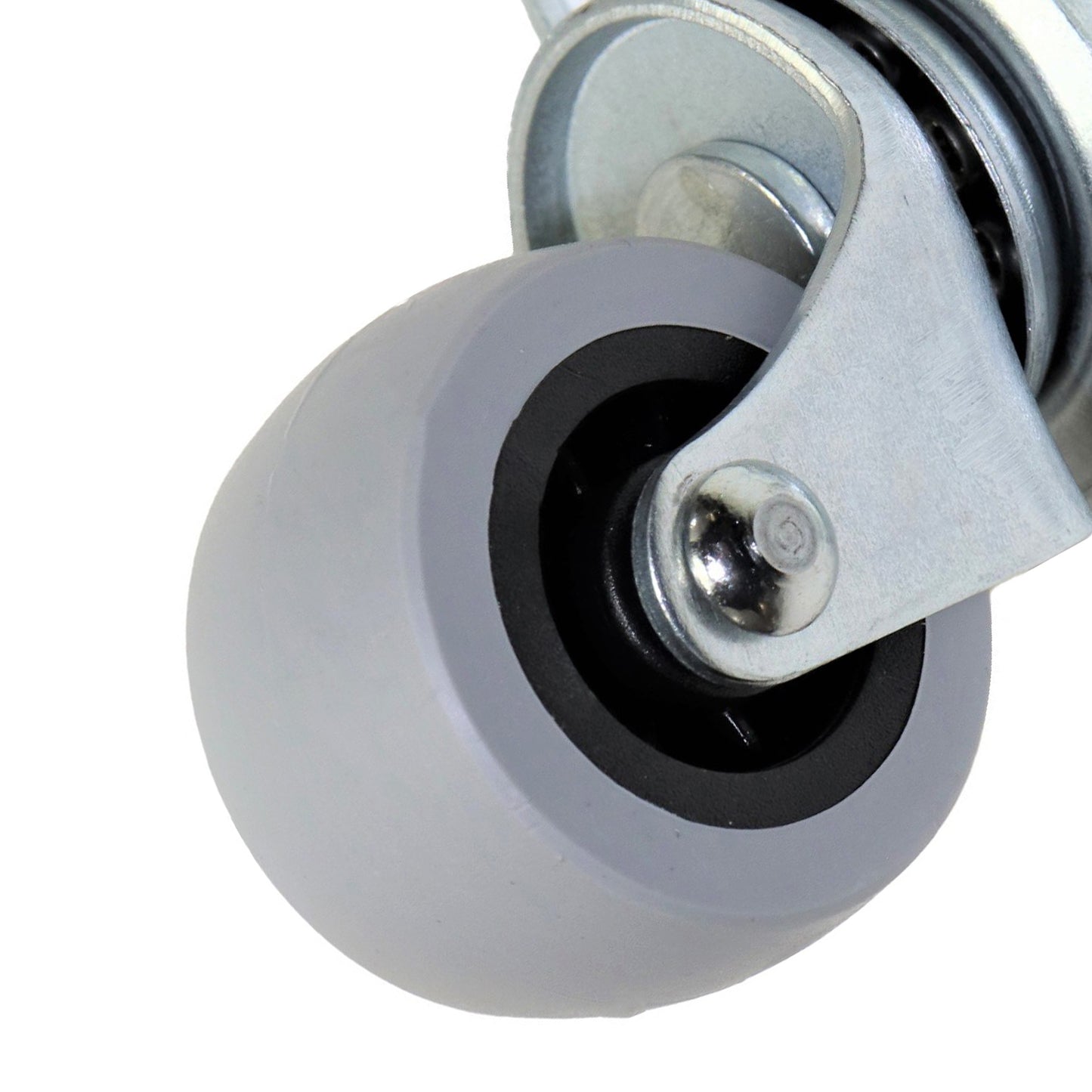 Pack of 4 x Heavy-Duty Furniture Caster Wheel 40 mm - Rubber, Ball Bearings, Smooth Rolling, Swivel Plate, No-Scratch