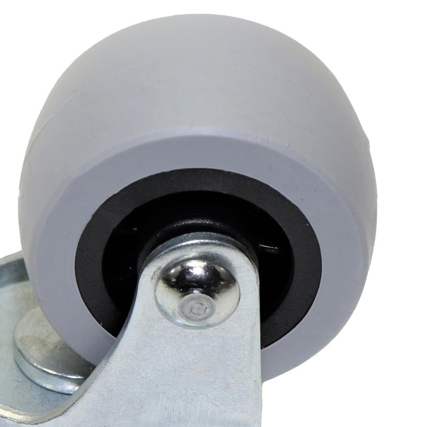 Pack of 4 x Heavy-Duty Furniture Caster Wheel 40 mm - Rubber, Ball Bearings, Smooth Rolling, Swivel Plate, No-Scratch