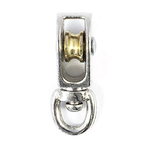 6mm Single Revolving Pulley Zinc/Nickel Plated