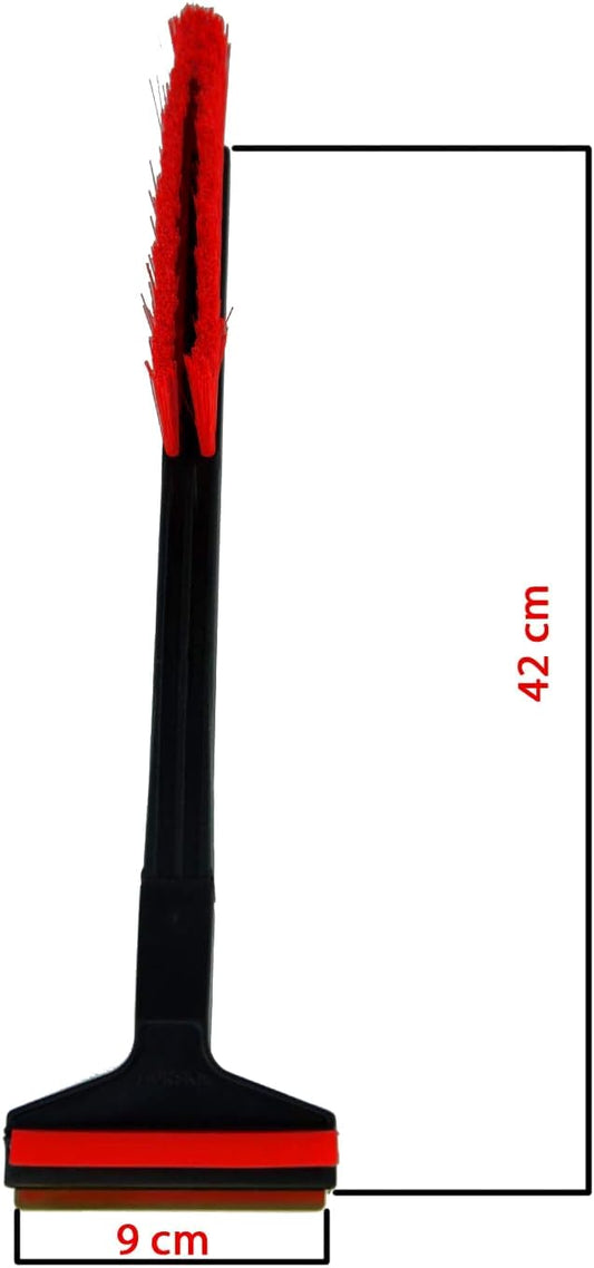 MURSKA ICE SCRAPER WITH BRUSH - Car Windscreen Ice Scraper & Brush - Frost Snow Window De-Icer for Car, Van (42 cm - 16" + Brush)