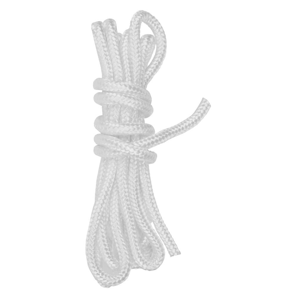 5 mm Pull Cord, Recoil Starter Rope for Lawnmower, Chainsaw, 100 metres / 328 ft Long Lawn Mower Replacement Pull Cord (White)