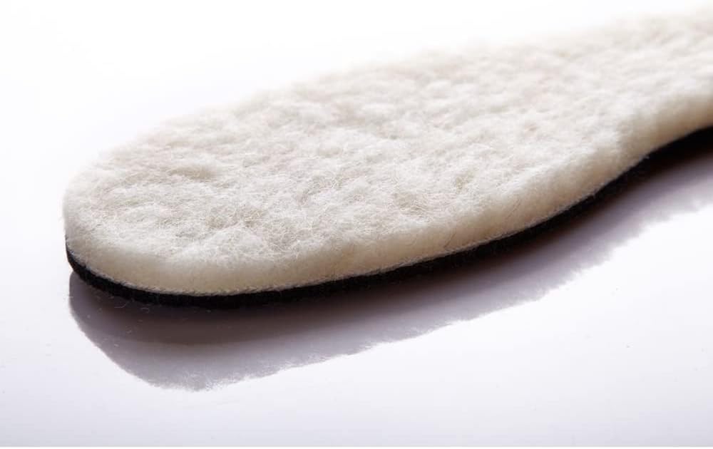 Wool Sheepskin Felt Thick & Fluffy Shoes Insoles Boots Inner Soles (Size UK 5)