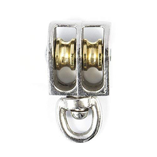 6mm Double Revolving Pulley Zinc/Nickel Plated