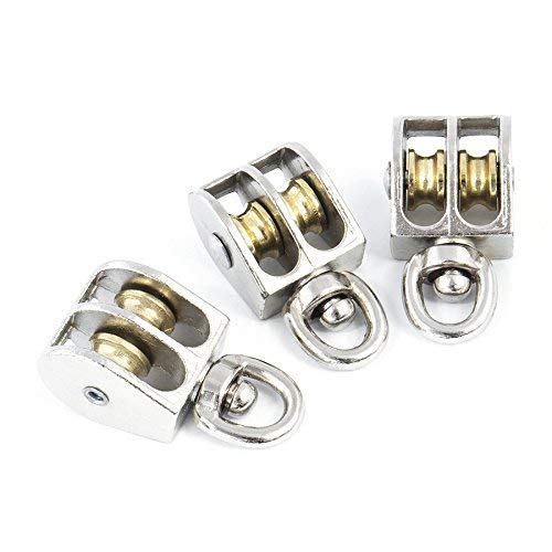 6mm Double Revolving Pulley Zinc/Nickel Plated