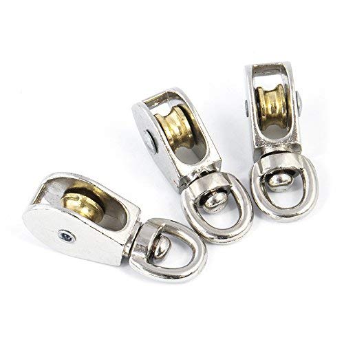 8mm Single Revolving Pulley Zinc/Nickel Plated