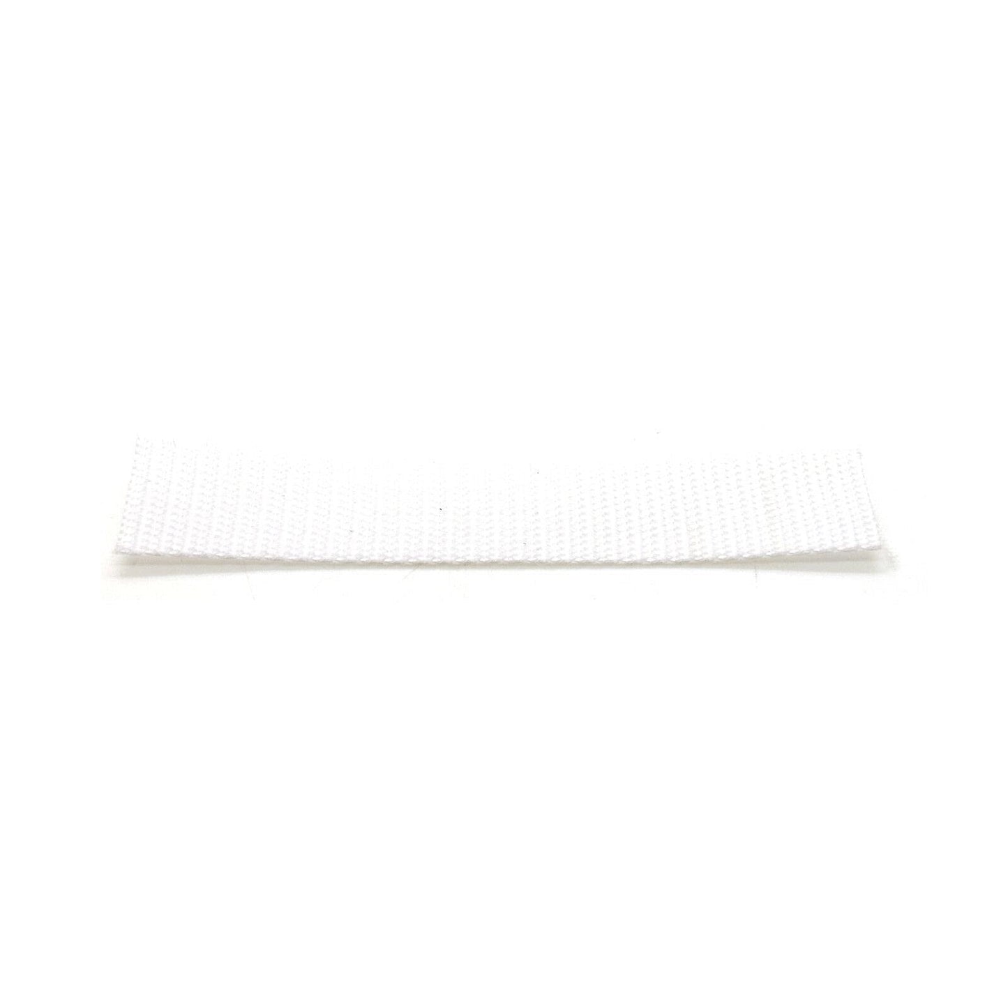 10 metres of 25 mm / 1 in White (101) Heavy Duty Polypropylene Webbing Strap Tape for Backpacks, Luggage Strapping, Belts