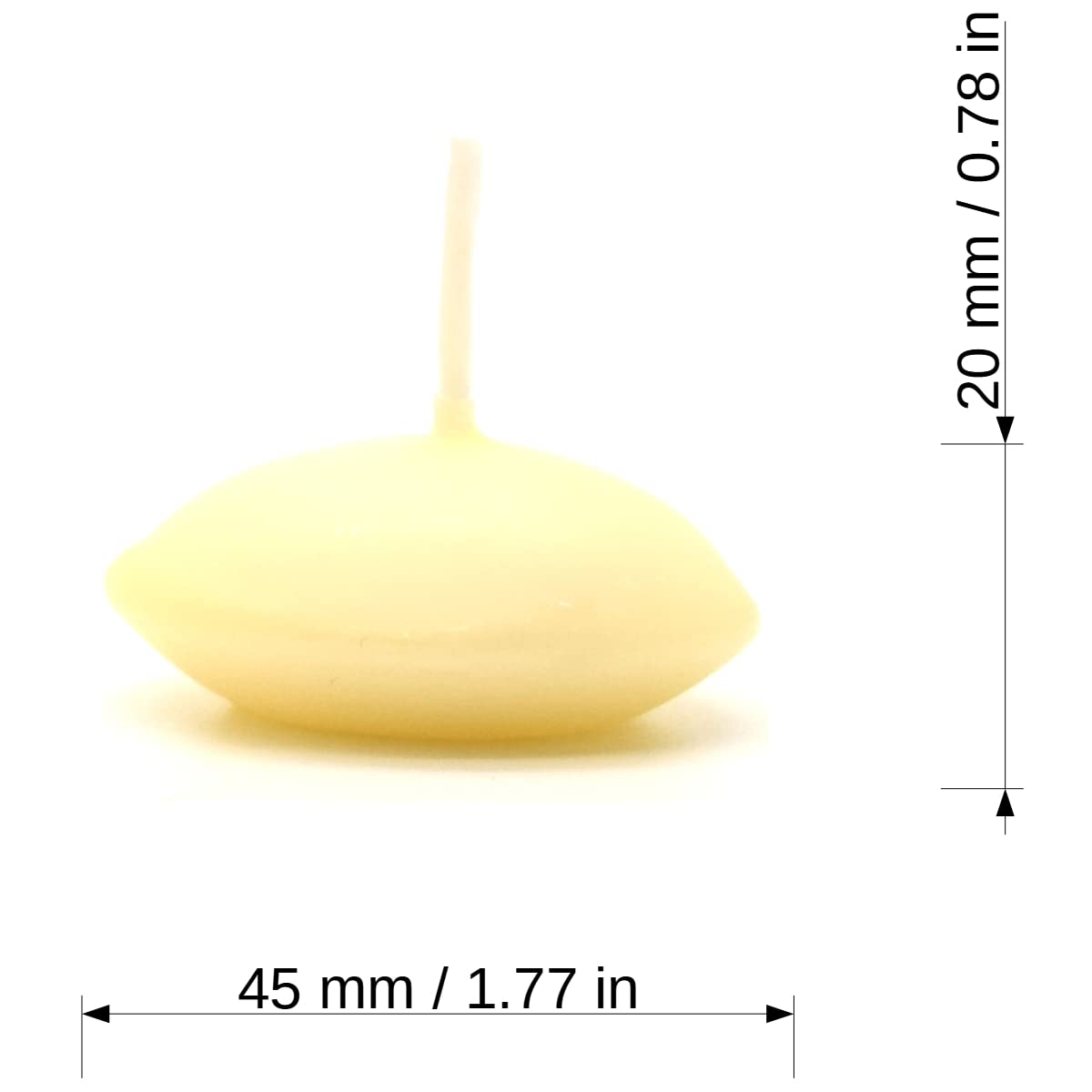 Ivory Floating Candles, Pack of 15, Unscented, Long Burning Time, Tealights Candles, Romantic Decoration Wedding Dinner Christmas