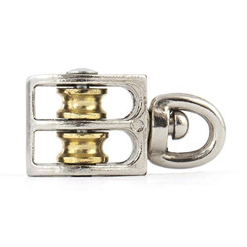 8mm Double Revolving Pulley Zinc/Nickel Plated