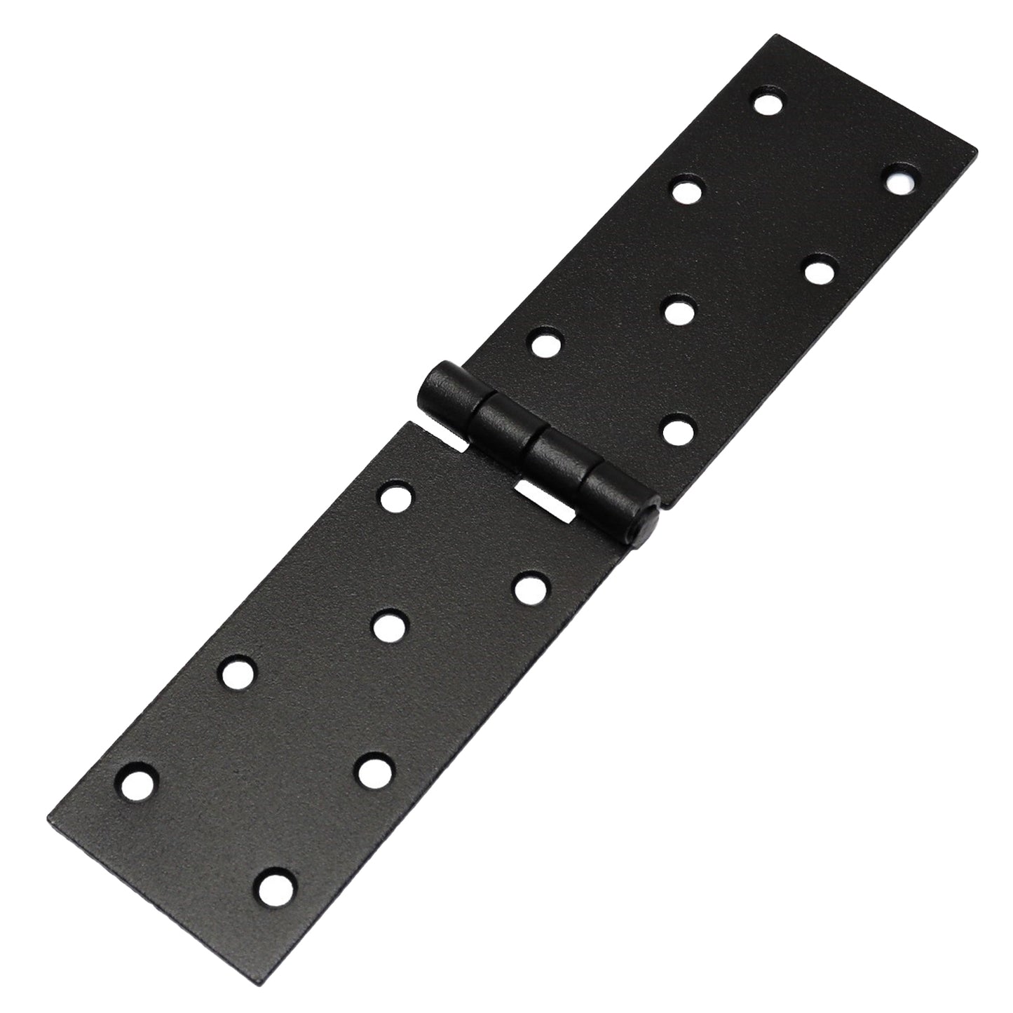 Pack of 1 x 200 Backflap Hinge Black, Steel Back Flap Hinges, Weather Resistant, Rust Proof Powder Coating, Strap Hinges