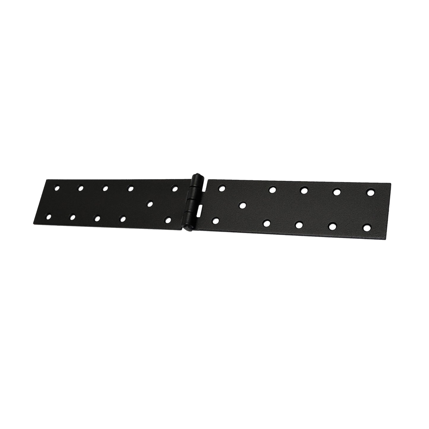 Pack of 1 x 300 Backflap Hinge Black, Steel Back Flap Hinges, Weather Resistant, Rust Proof Powder Coating, Strap Hinges