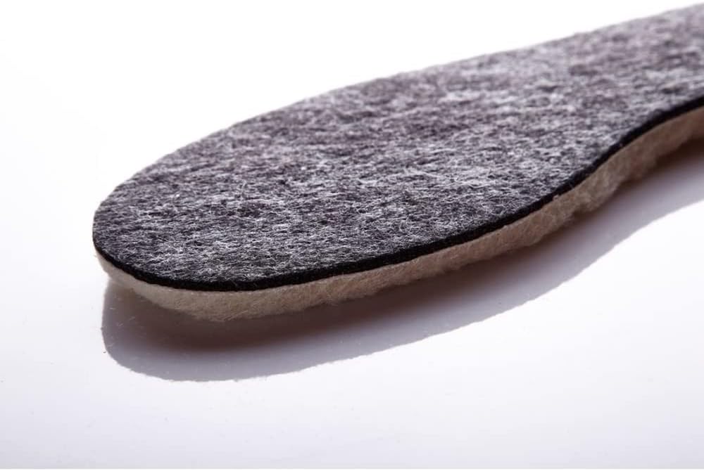 Wool Sheepskin Felt Thick & Fluffy Shoes Insoles Boots Inner Soles (Size UK 8)