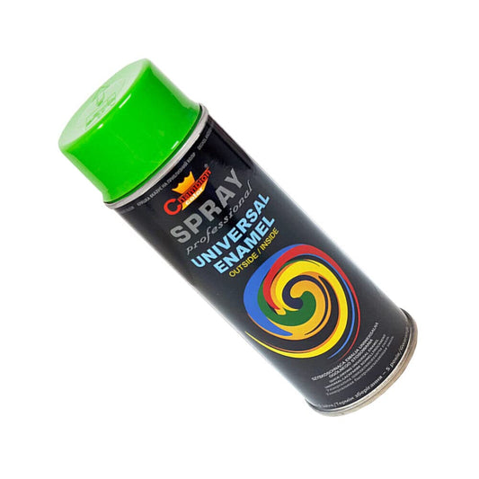 400 mL Yellow Green (RAL 6018) Universal Gloss Enamel Spray Paint - Fast Drying High Shine Finish with Strong Coverage - for Metal, Wood, Plaster and Selected Plastics, Indoor and Outdoor Use