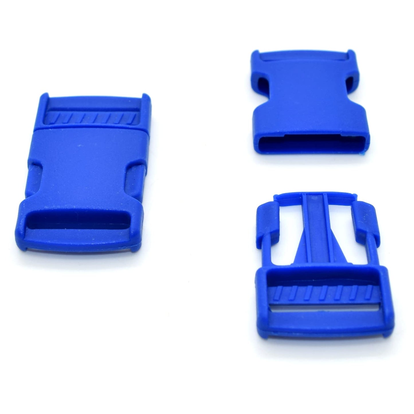 Side Release Buckles Clips for 25 mm / 1 in Webbing, Luggage, Back Pack / Rucksack, Straps (Blue Royal, 10 pieces)