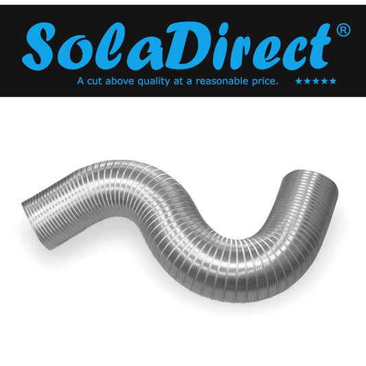 Aluminium Flexible Pipe Expandable Alloy Air Duct Tube Heat Resistant Hose (Length: 3 m / 10 ft, Diameter: 150 mm / 6 in)