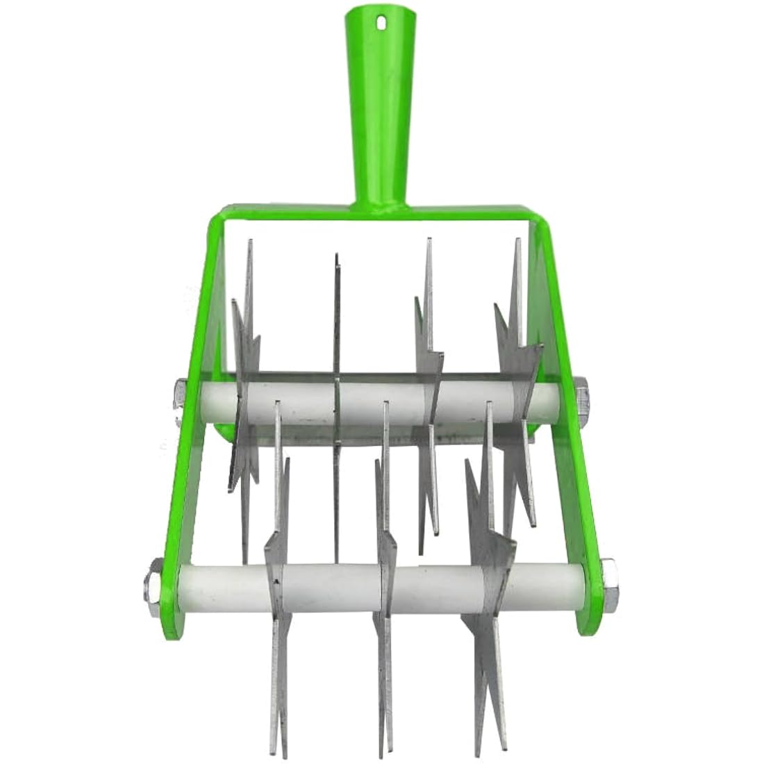 Rotary Soil Cultivator, 2-in-1 Hand Tool - Soil Rejuvenator, Hand Scarifier Head, 14.5 cm / 5.7" Wide, Gardening and Farming Tool