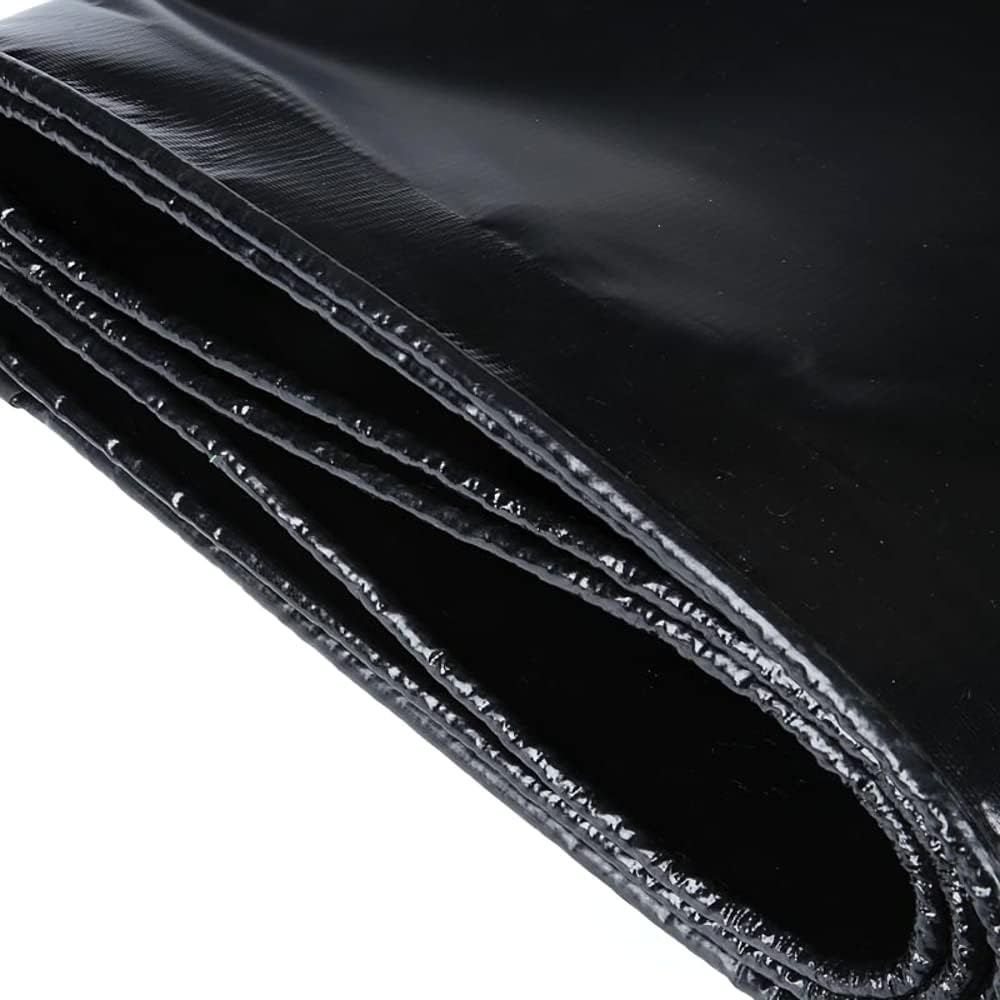 3 x 3 m Heavy-Duty Tarpaulin Cover - Black 235GSM - Waterproof, Frost-Resistant, UV Protection, Multipurpose, Groundsheet
