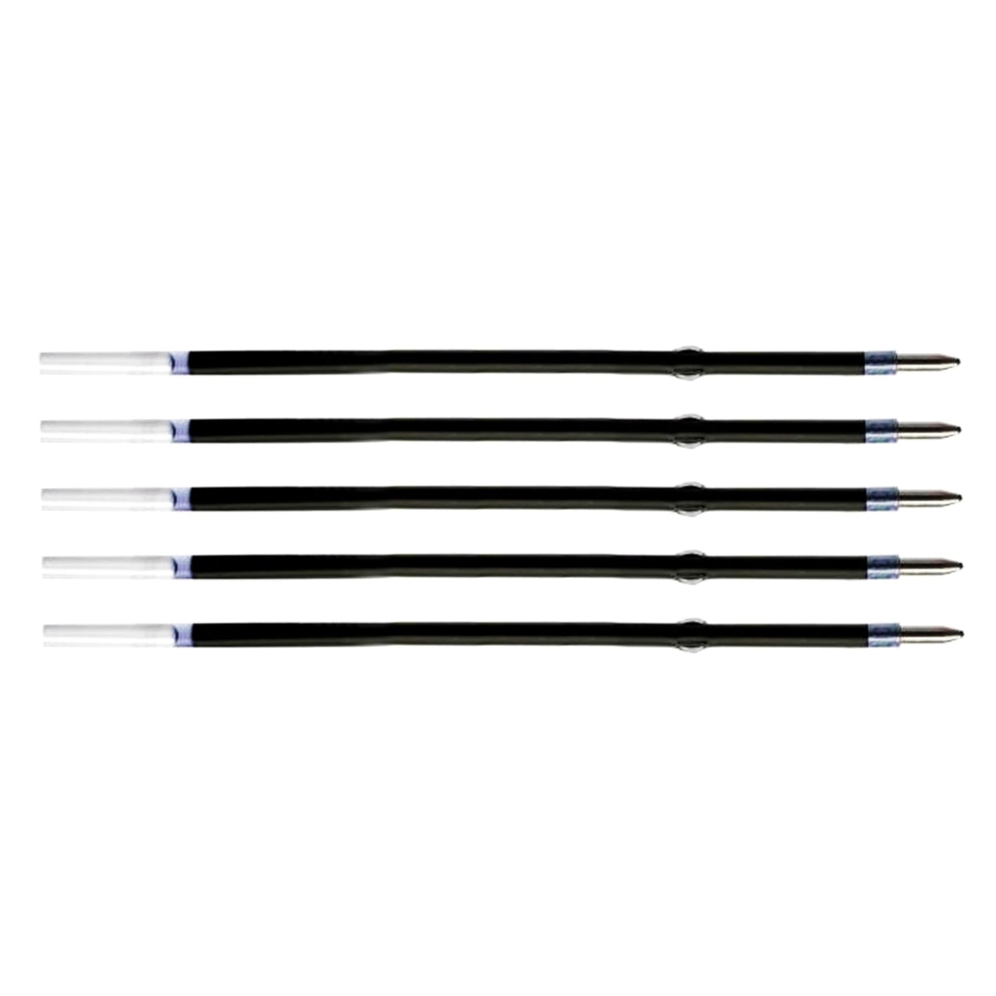 5 Pcs Ballpoint Pen Refills, Length 107 mm, Retractable Pen Refills, Smooth Writing, Smudge Free Ballpoint Pen Refills (Blue)
