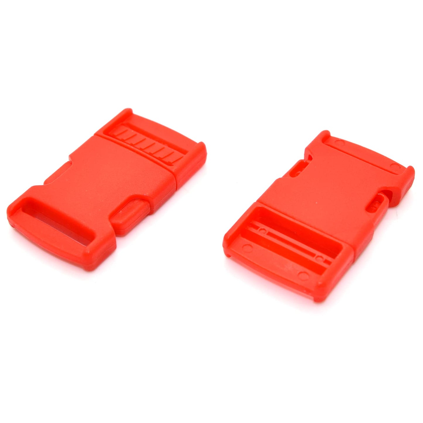 Side Release Buckles Clips for 25 mm / 1 in Webbing, Luggage, Back Pack / Rucksack, Straps (Red, 6 pieces)