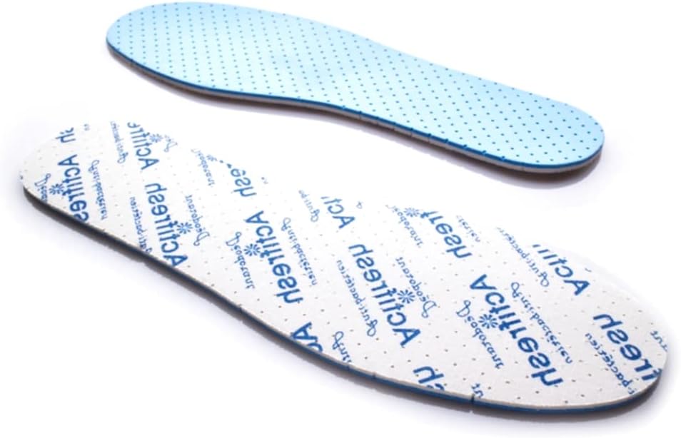 Anti Bacterial Shoe Insoles Anti Odour Active Fresh Soft Comfort Breathable Shoe Inserts (Size 5 UK / 38 EU)