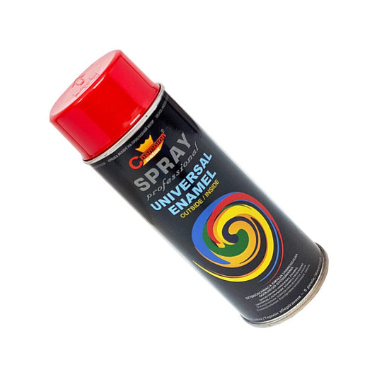 400 mL Traffic Red (RAL 3020) Universal Gloss Enamel Spray Paint - Fast Drying High Shine Finish with Strong Coverage - for Metal, Wood, Plaster and Selected Plastics, Indoor and Outdoor Use