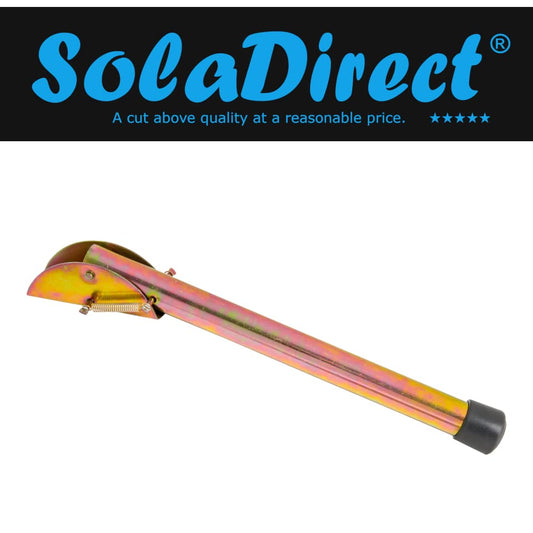 20 cm / 8 in Gold Kick Down Door Stop - Keep The Door Stay Open for Gate, Home, Office - Metal Door Stopper with Rubber Bumper