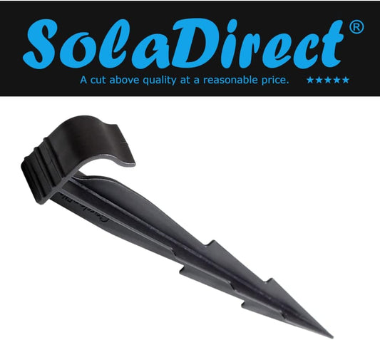 Garden Pegs, 100 Pieces Pack of 160mm / 6.3" Ground Pegs for Irrigation System, Ground Anchors for Drip Watering Line, Anchor Pegs