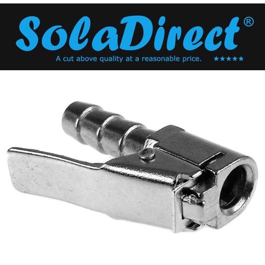 Tyre Air Chucks, Tyre Valve Air Pump Clip, Car Motorbike Air Pump Nozzle Adapter, Car Truck Tyre Inflator (Fits 6 mm ID Hose)