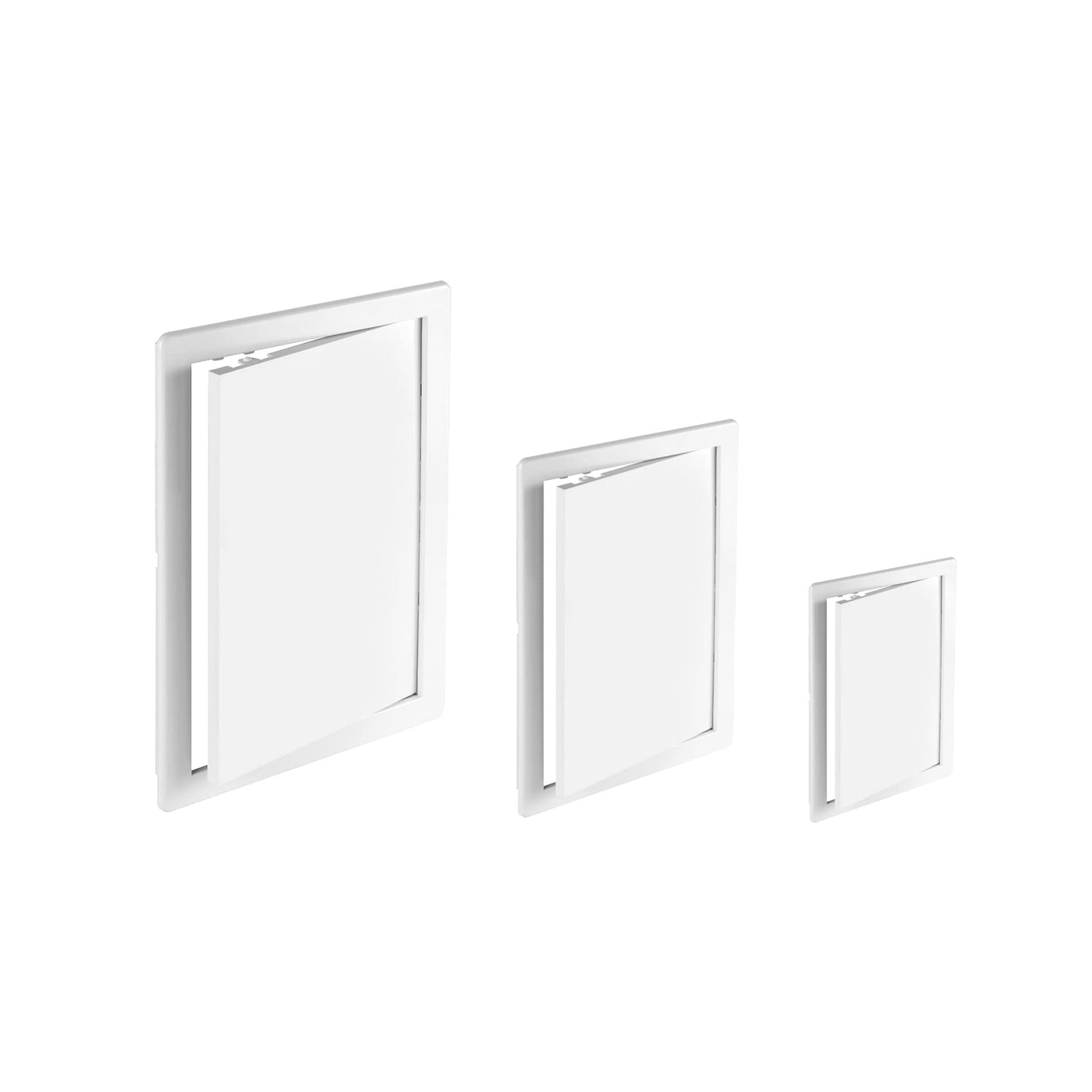 White Access Panel, 100 mm x 100 mm Revision Door, Gas Water Electricity Service Inspection Hatch Cover, Tough and Durable ABS