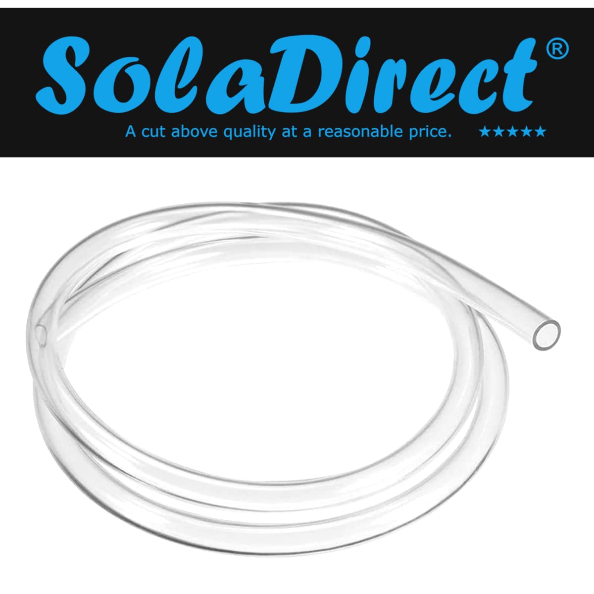 2 m / 6.5 ft of Air Line for Fish Tank Aquarium Pond Air Pump - 4 mm ID / 6 mm OD - Food Grade Non-Toxic Clear PVC Hose Pipe Tube