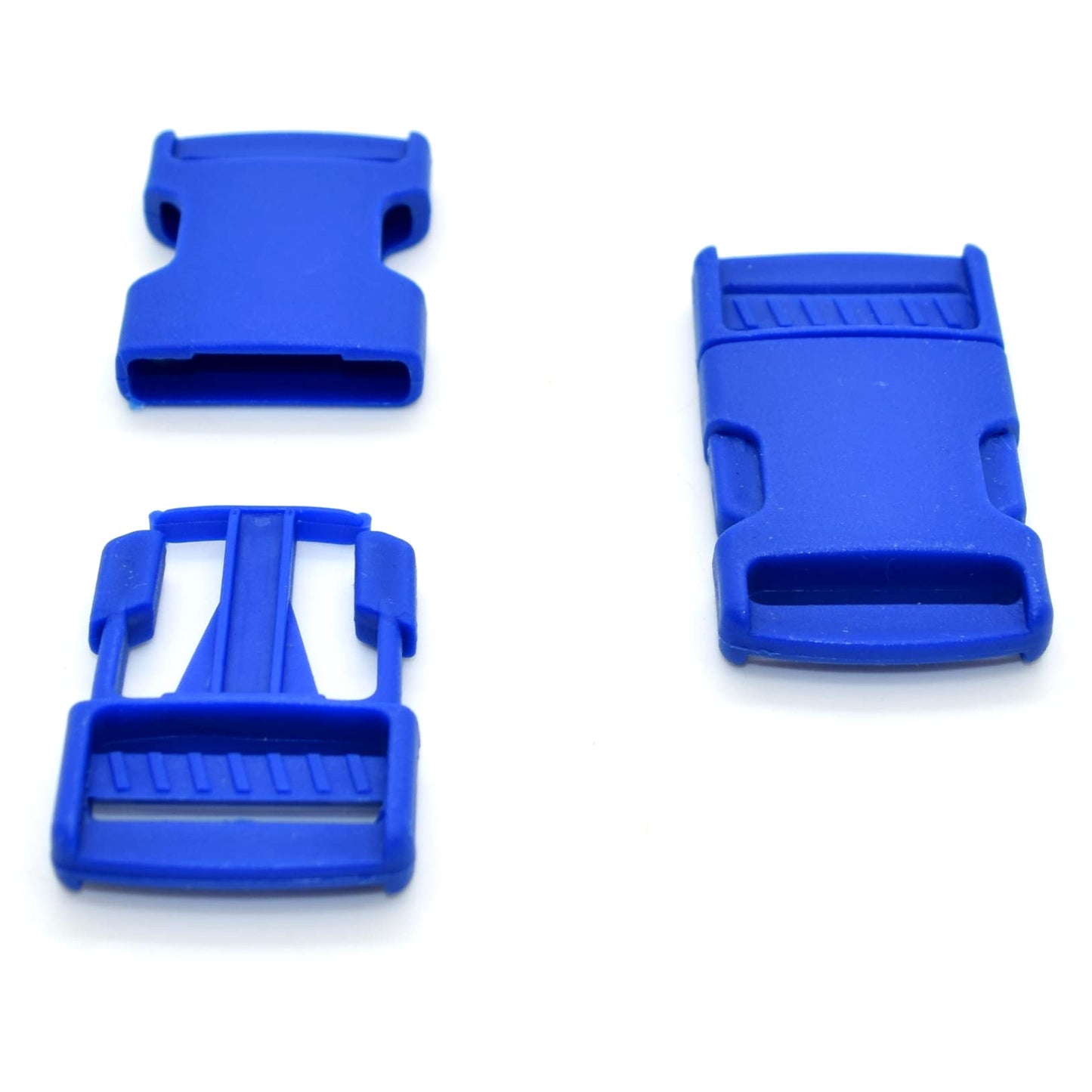 Side Release Buckles Clips for 20 mm Webbing, Luggage, Back Pack / Rucksack, Straps (Blue Royal, 2 pieces)