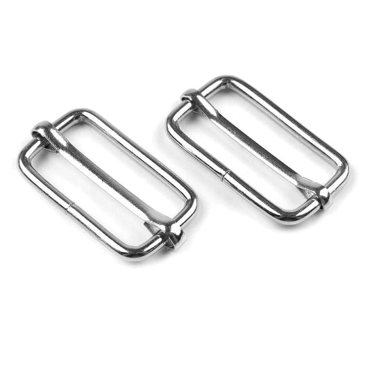 50 x 20 mm 3 Bar / Tri Glide Sliders Buckles Fasteners Backpack, for Webbing Strap, Bag, Accessories, Metal, Silver
