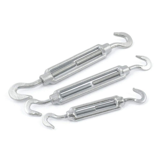 1 pcs of M6 Hook - Hook Turnbuckle Tensioner for Wire Tension Garden Rope Hooks Cable Garden Support Wire Turnbuckle Strainer