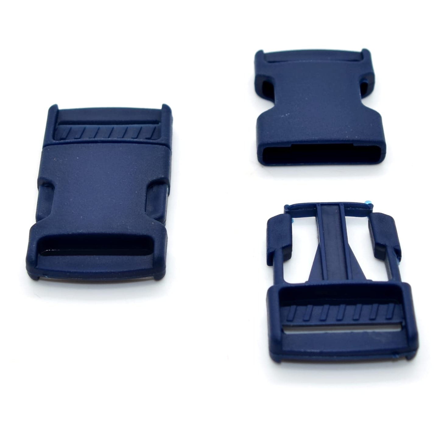 Side Release Buckles Clips for 20 mm Webbing, Luggage, Back Pack / Rucksack, Straps (Blue Navy, 2 pieces)