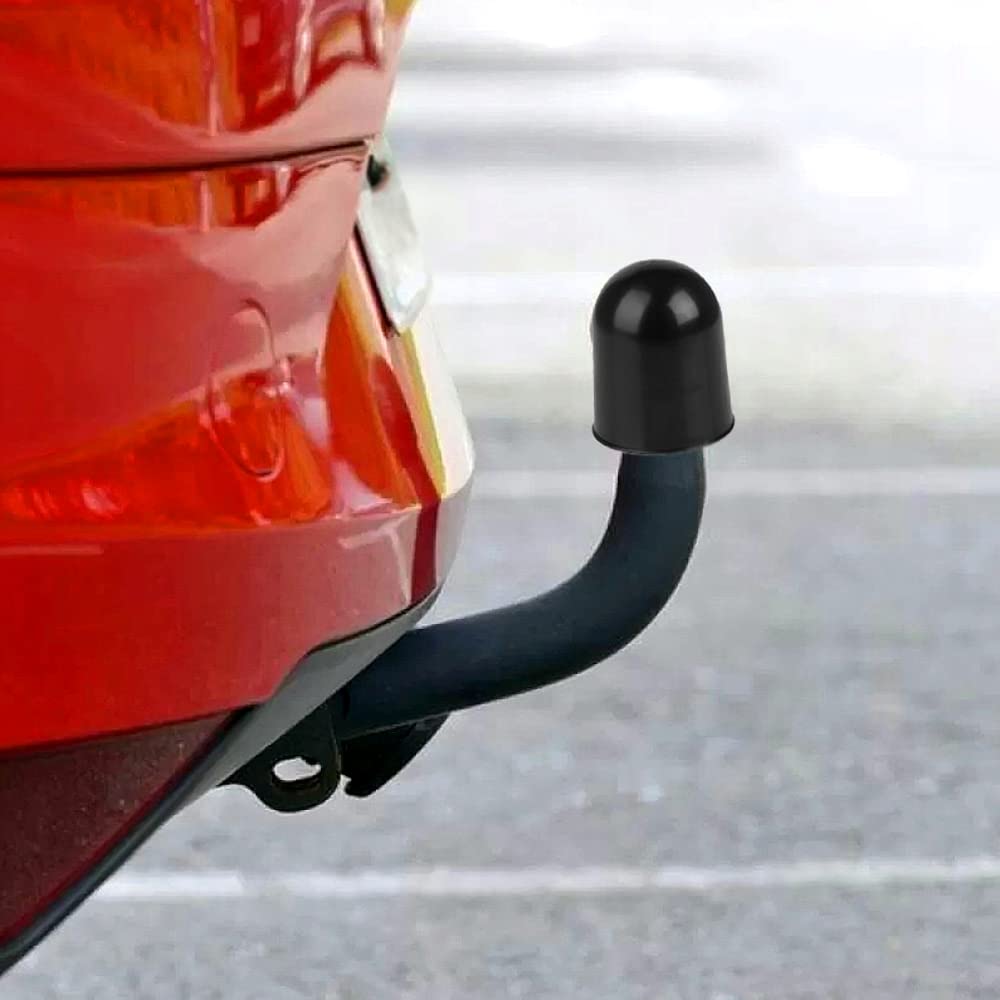 Tow Ball Cover Universal 50 mm / 2" Trailer Hitch Ball Cover in Black, Tow Bar Cover, Car Wash Proof, Abrasion & Dirt Protection