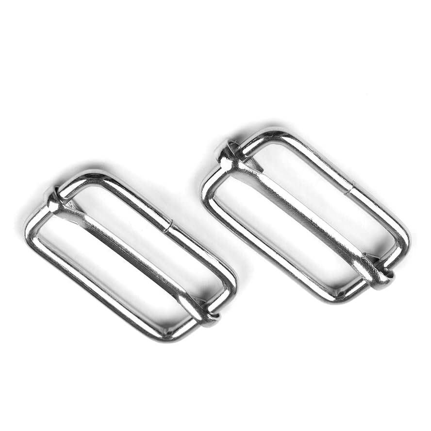 100 x 20 mm 3 Bar / Tri Glide Sliders Buckles Fasteners Backpack, for Webbing Strap, Bag, Accessories, Metal, Silver