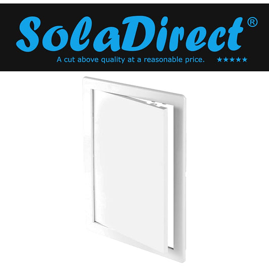 White Access Panel, 100 mm x 200 mm Revision Door, Gas Water Electricity Service Inspection Hatch Cover, Tough and Durable ABS
