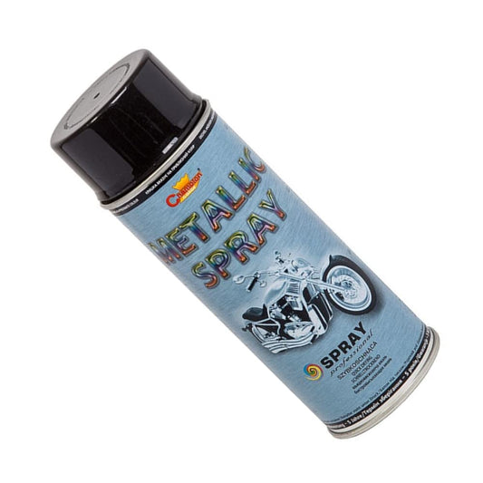 2 x 400 mL Black Metallic Acrylic Spray Paint - Shimmer Finish with Deep Colour Effect for Alloy Wheels, Hub Caps, Car Body Parts, Motorbike, Bicycle Components - for Metal, Aluminium, Wood, DIY