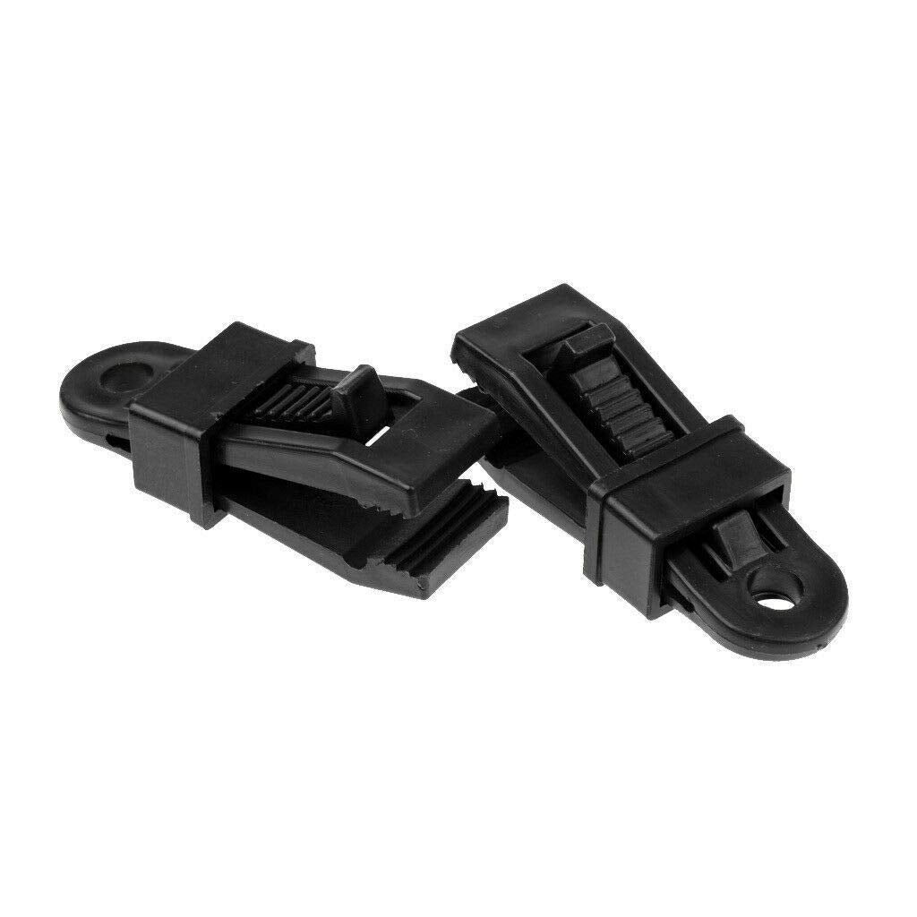 Pack of 6 Windproof Camping Tarpaulin Eyelet Clips Non-Piercing Tent Tie Down Cover