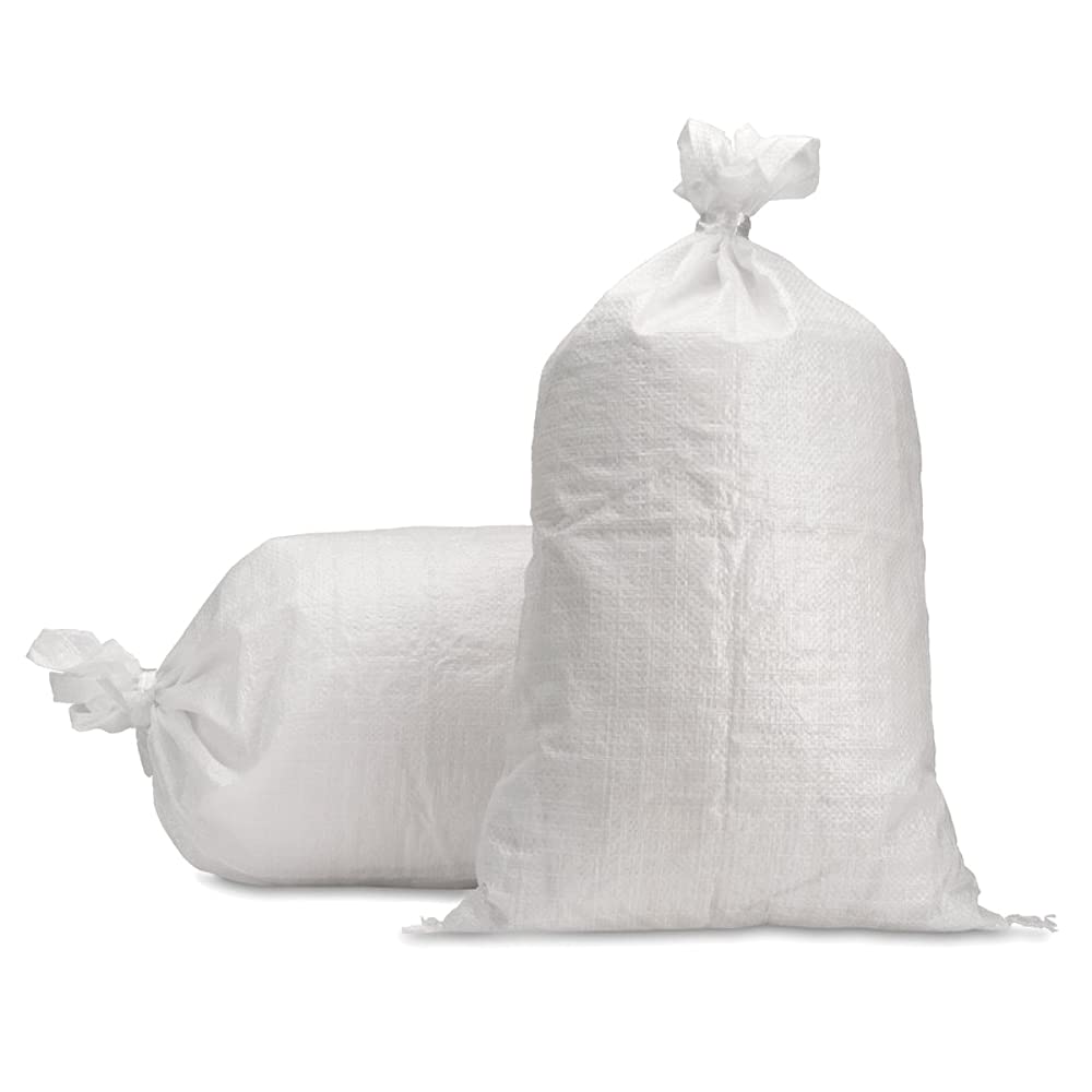 20 x Bags Sacks Woven Large Extra Heavy Duty Rubble Sand Bags Sacks Polypropylene (50 x 90 cm)