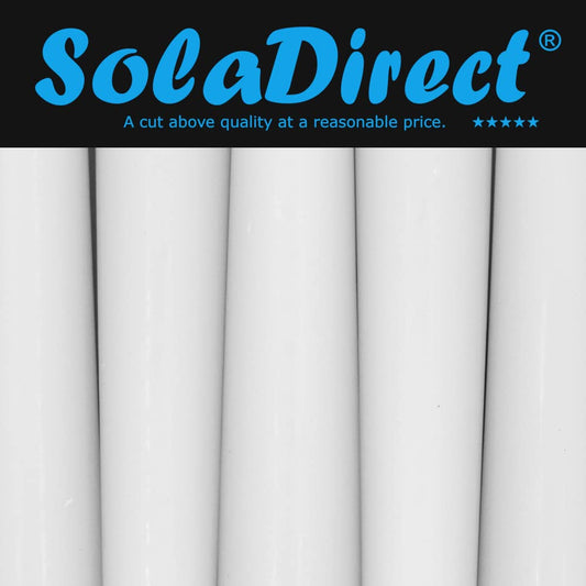 Tapered Dinner Candles, Pack of 10, Unscented, Long Burning Time, 24 cm / 9.45" (White, Matt)